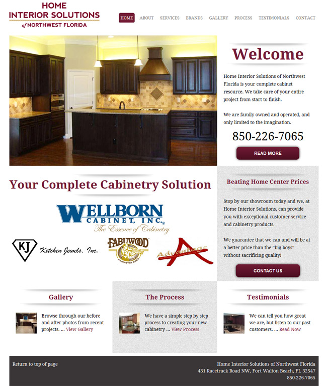 Cabinet Website Design